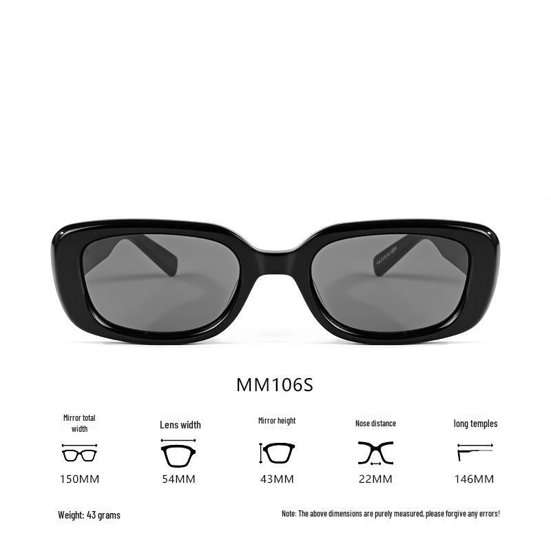 

Женские солнцезащитные очки «кошачий глаз» в стиле ретро, утягивающие, большого размера, с защитой от УФ-излучения, модель MM106S, 2024 г. чёрный