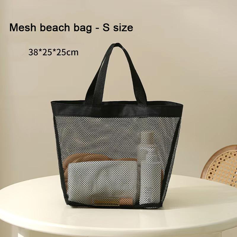 

Beach Bags Mesh Quick Dry Shower Tote Shower Stand Cosmetic Bag Transparent Bag Portable Swimming Gym Tote Bag Mesh Beach Bags