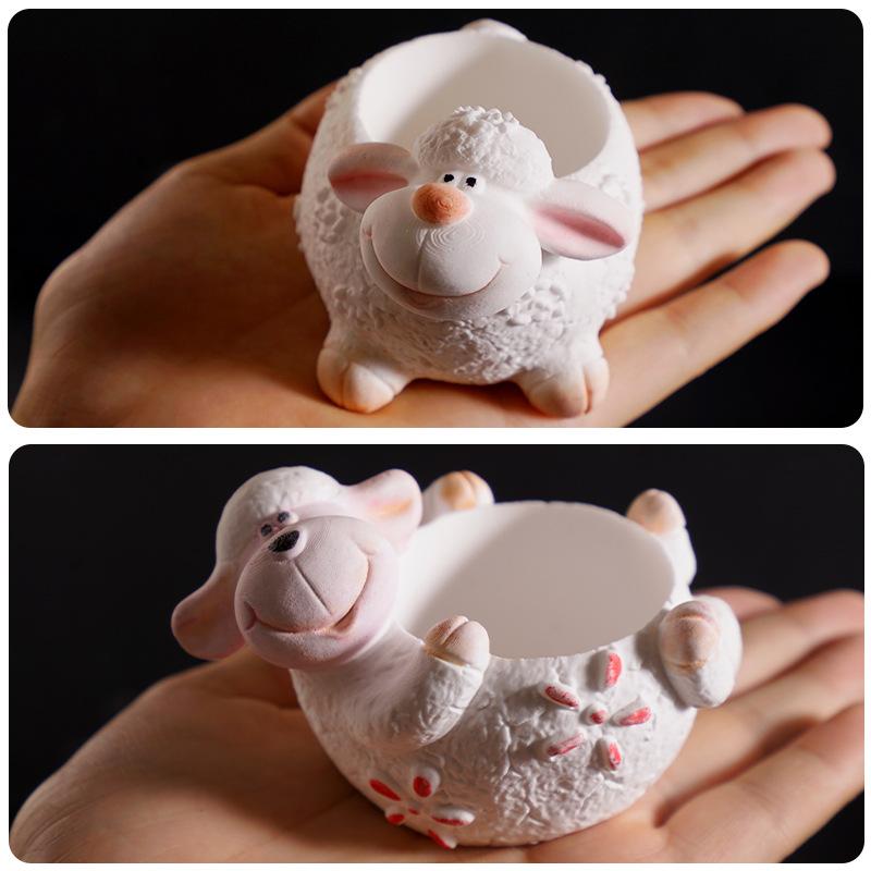 Lamb Candle Mold Cartoon Silicone Candle Mold Cartoon Plaster Mold Decorative For Gift Diy Craft Candle Making