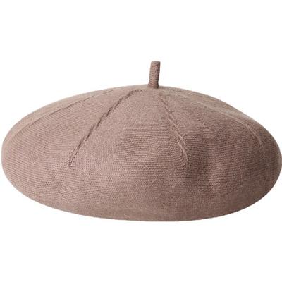Knitted Cashmere Beret for Women Hat Autumn Winter Korean Japanese Wool Bud Painter Hats