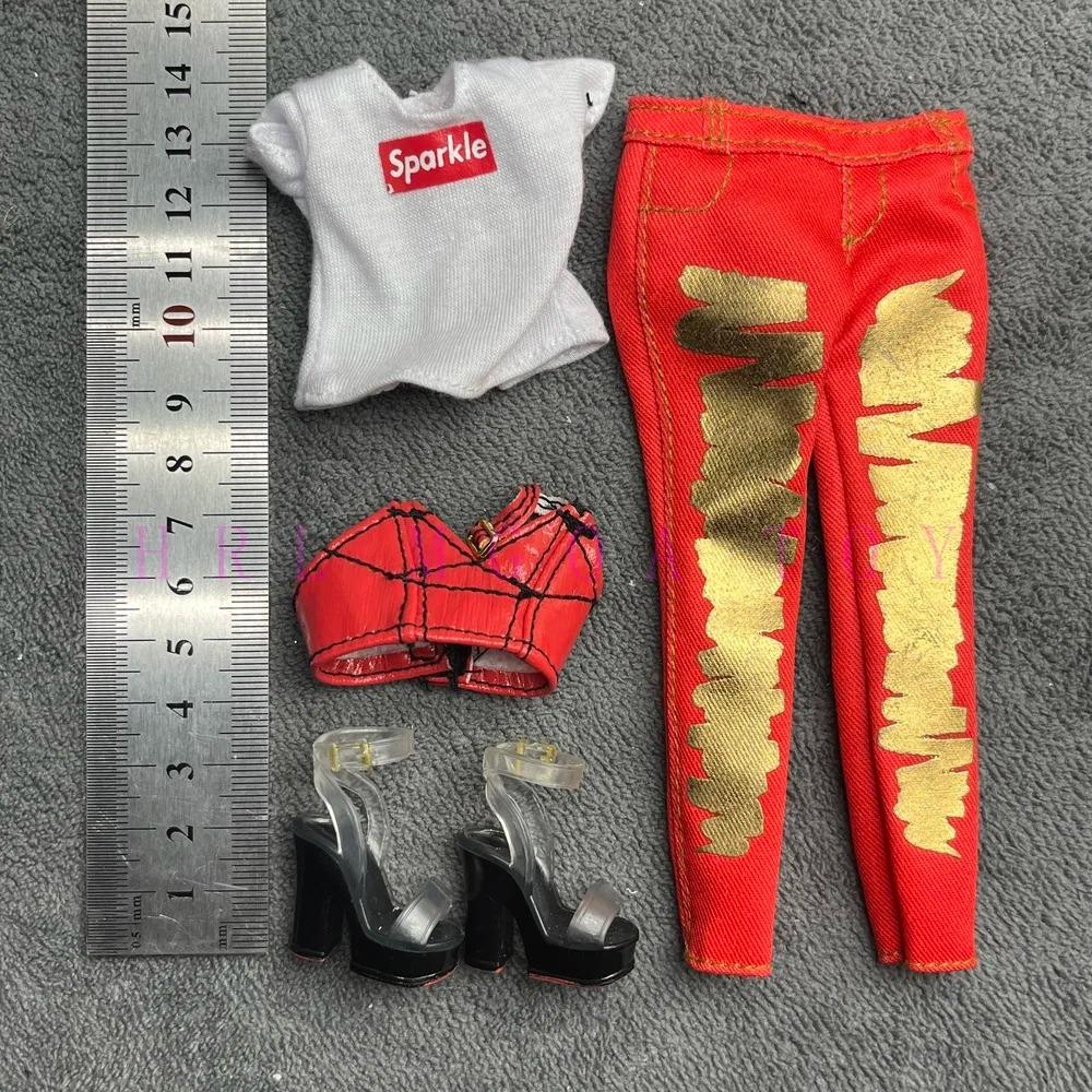 Original Multi Style Rainbow Middle School 28cm Doll Clothes and Shoes Set Fashion Dressing Girls' Holiday Gift Toys