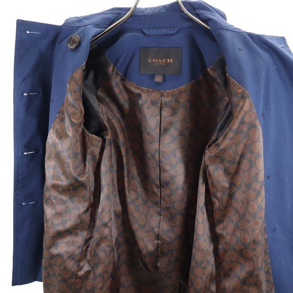 Coach Short Trench Coat XS Navy Women Used