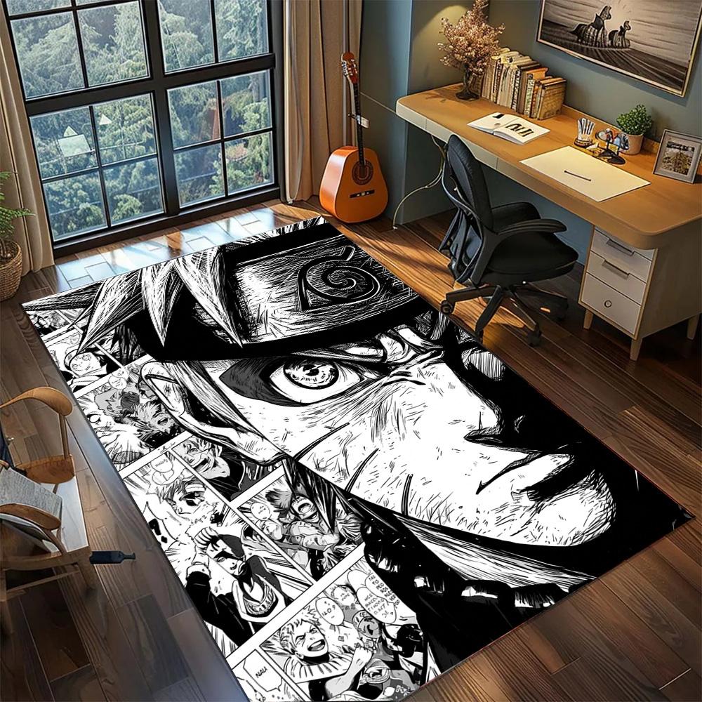 

Sasuke Uchiha Anime Rug Carpet Non Slip Washable Floor Mat Large Area Rugs for Home Decor 60x90cm