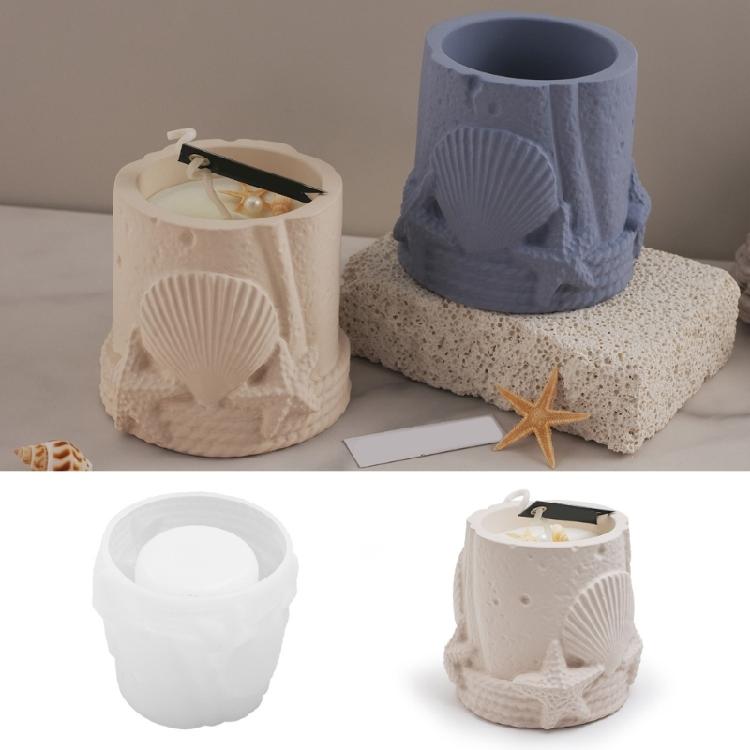 Multipurpose Silicone Shells Mould for Jewelry Plate Candle Holder Home Storage Decoration for Craft Supplies Art