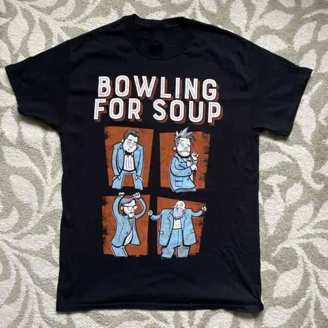 Dancing Bowling for Soup Band Funny Shirt Black Unisex Size S-5XL 1G0238 Unisex T-Shirt XXXXL