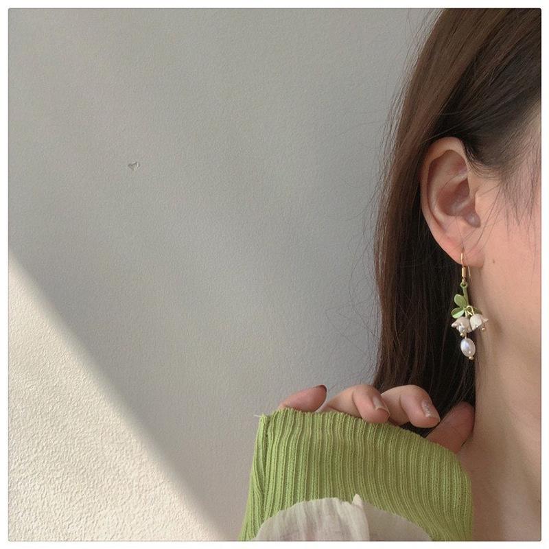 Set bijuterii lăcrămioare: Cercei, Brățară & Colier - Stil Feeric de Pădure Fermecătoare pentru Primăvară