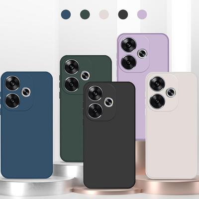 Luxury Square Silicone Soft Case For Xiaomi POCO F6 X6 F5 X5 F4 X4 F3 X3 Pro 5G Candy Color Matte Cover Shockproof Shell Slim