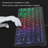Corded Keyboard with Translucent Keycaps Slim and Lightweight Quiet to Operate for Home and Office Use
