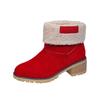 Fashion Winter Women Snow Boots New Keep Warm Fur Booties Retro Luxury Comfort Ankle Boots Women Platform High Heels Cotton Shoes Women