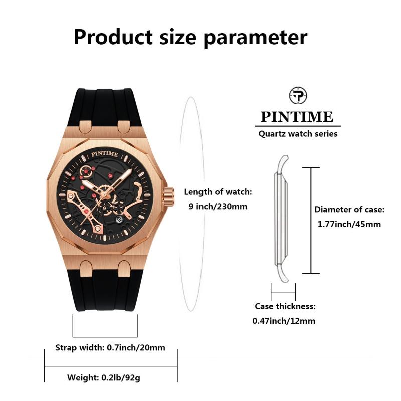 Quartz Wristwatches Watch for Men Luxury Brand Men's Watch Calendar Luminous Waterproof Reloj Hombre Business Sports Watch