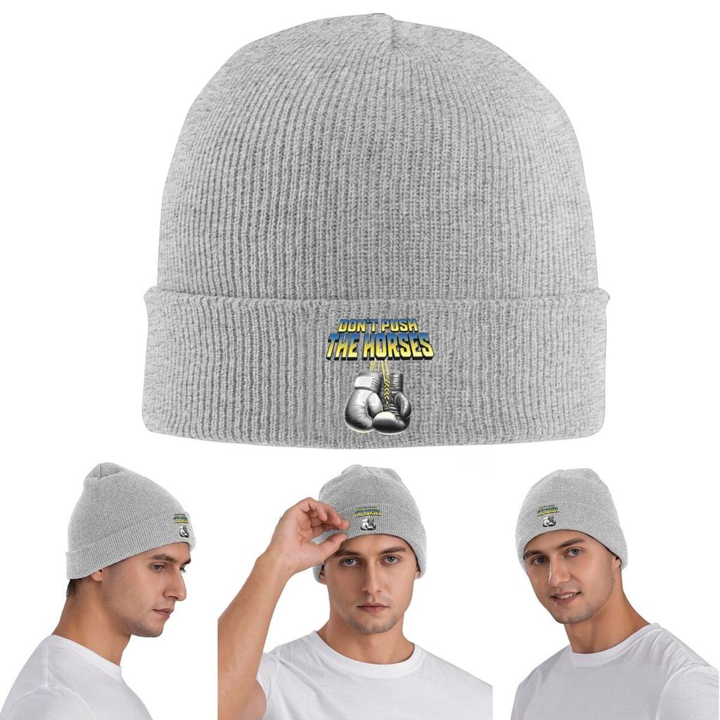 Dont Push The Horses Warm Knitted Cap Winter Knit Bonnet Hat Skullies Beanies Hip Hop Caps for Unisex