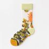 Spring/Summer Women's Floral Mori Girl Thin Mid-Calf Socks - European & American Style