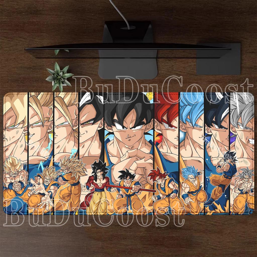 HD-Druck Dragon Ball Son Goku Mauspads Computer Esports Schreibtischmatte Tastatur Gaming Büro Zubehör Rutschfeste Basis XXL Mauspads