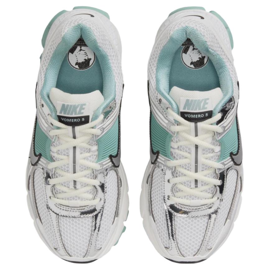 Nike Zoom Vomero 5 Abrasion Resistant Low top Running Shoes Women's White Gray Sneakers casual HF1877-101