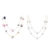 Elegant Double Layer Collarbone Necklace with Geometric Square Minimalists Styles for Sensitive Skin Women