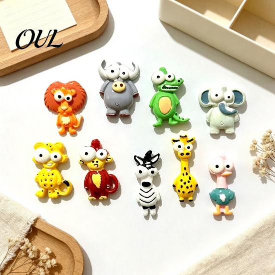 Zebras Refrigerator Magnet Cartoon Animal Magnet, Big Eyes Shape Fridge Elephant Memo Notes Photo Holder, Gift for Lovers Durable