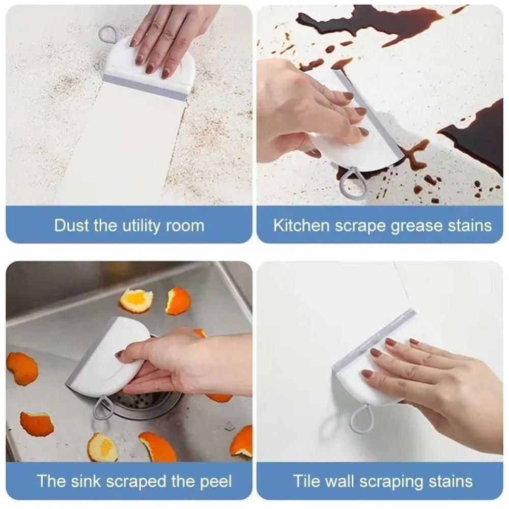 6pcs Plastic Bathroom Wiper Portable Window Cleaning Wiper Mirror Cleaning Wiper  Bathroom Use