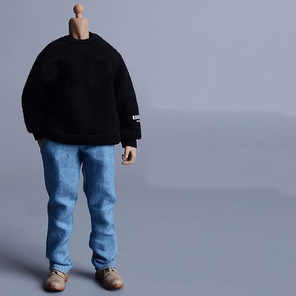 Scale Action Figure Outfit for Male and Suitable for Fashion Cargo and Casual Suits and Shoes Not Black 1/12 Female, Sportswear, Suits, Pants, (Body,