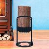 Iron Wood Splitter Sturdy Log Splitting Tool for Fireplace Home Use Campsite