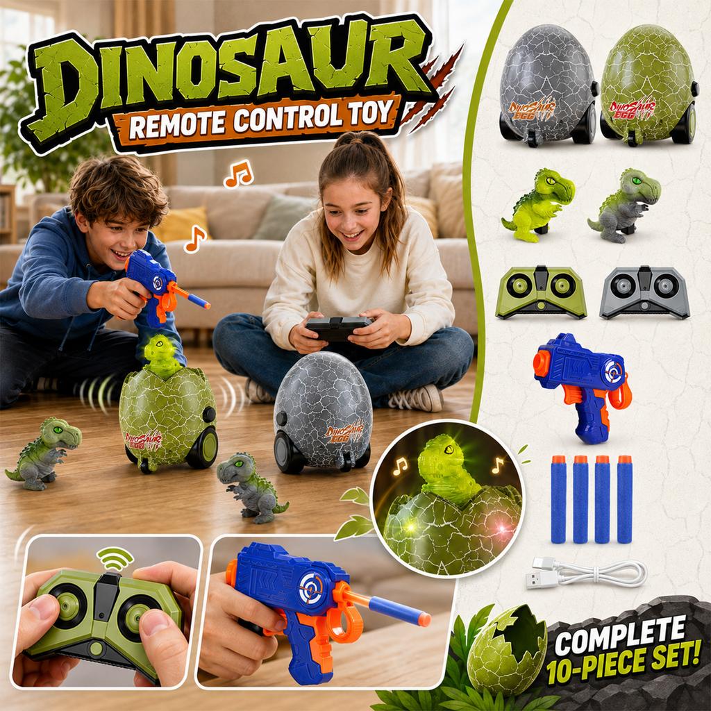 2.4 Remote Control Dinosaur Egg Car Toy for Kids Boys Girls Vehicle