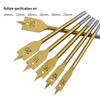 Hex Shank Wood Chisel Hole Opener Set, 10-25mm Flat Drill Bits for Wood Board Enlargement