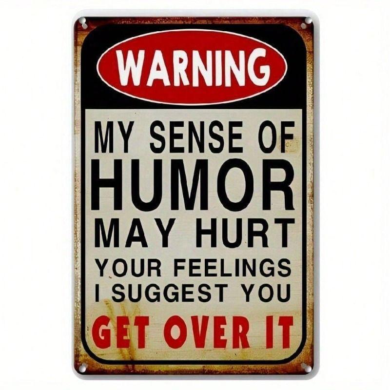 Vintage Tin Sign Wall Decor Funny Metal Poster for Garage Man Cave