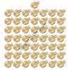 X6HE 50pcs Elegant Stainless Steel Charm for Fashionable Jewelry Bracelet Accessories