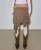 Sculpter Beaded Jersey Skirt Brown