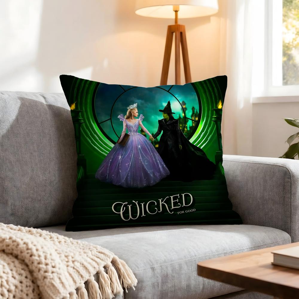 Movie Wicked Part One Cushion Cover Pcs Decorative Covers Soft Cushion Case for Sofa Couch Decor x x Pillowcases