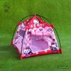 Miniature Camping Tent Set Glamping Dollhouse Furniture with Picnic Table Bicycle & Pretend Food 1:12 Tiny Tent Playset for Kids