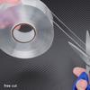 1 Roll Waterproof for Bathroom,Kitchen Transparent Cleanable Adhesive Tapes Double Sided Tape Wall Stickers Home Decoration