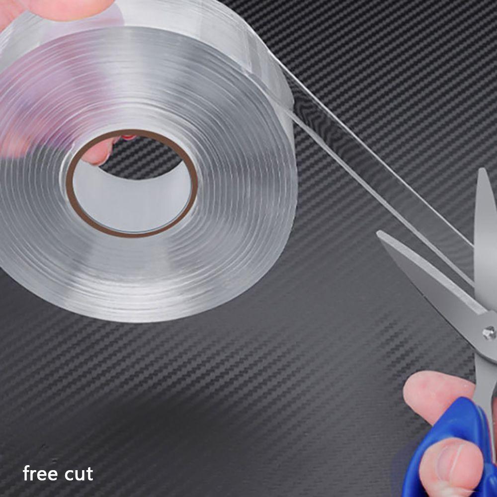 1 Roll Waterproof for Bathroom,Kitchen Transparent Cleanable Adhesive Tapes Double Sided Tape Wall Stickers Home Decoration