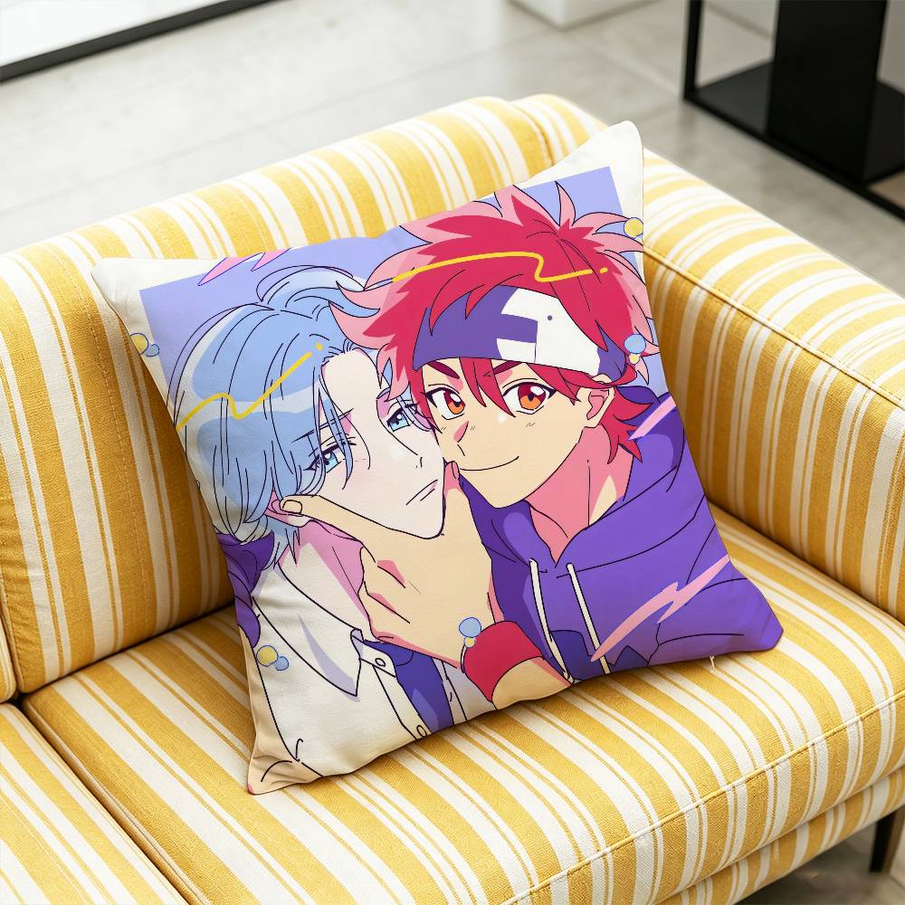 For SK8 The Infinity Reki Langa Snow Throw Pillow Cover Case Custom Decorative Pillowcase Accent Cushion Covers DIY Gift