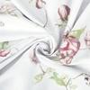 Satin Bedding Set 160x200 Exclusive Leaves and Flowers Spring