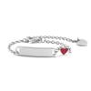 Free Enraving Heart Bracelet Girl Boy , Adjustable Stainless Steel Chain, Personalized Name Date Birthday Gift Not Allergenic
