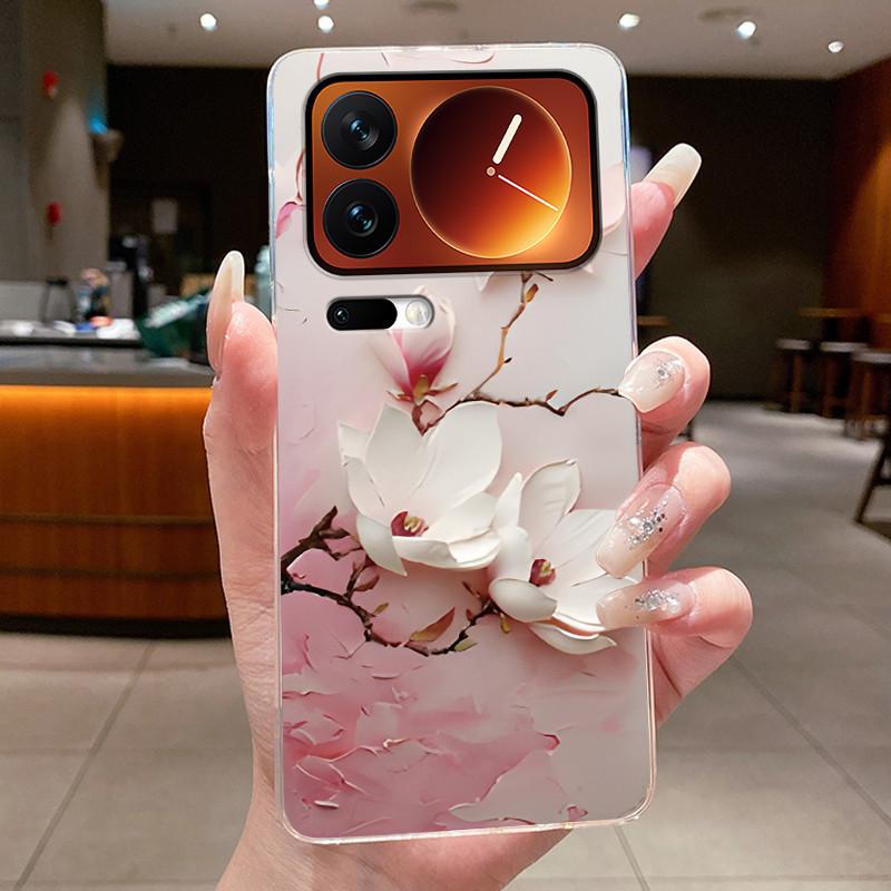 Casing For Xiaomi 17 Pro Max Mi 17 Pro Mi17 17Pro Phone Case Luxury Fashion Butterfly Flower Clear Soft TPU Silicone Back Cover