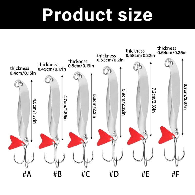Spinner Baits Fishing Spoons Metal Lures Hard Fishing Lures with Hook for Trout Fishing Tackle Trolling Sequins Baits
