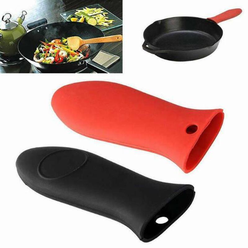 Silicone  Handle Holder Potholder Cast Iron Skillets Sleeve Grip Cover Tools