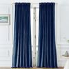 310cm Height 70 - 80 % Lightblocking Livingroom Space Windowpane Velvet Drapes Bedchamber Drapes DrapesSolidColorDrape