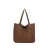 Corduroy Handbag Strawberries Beach Bag Fashiable Versatile Shoulder Bag LargeCapacity Simple Commuter Women's Tote Bag Bolsos