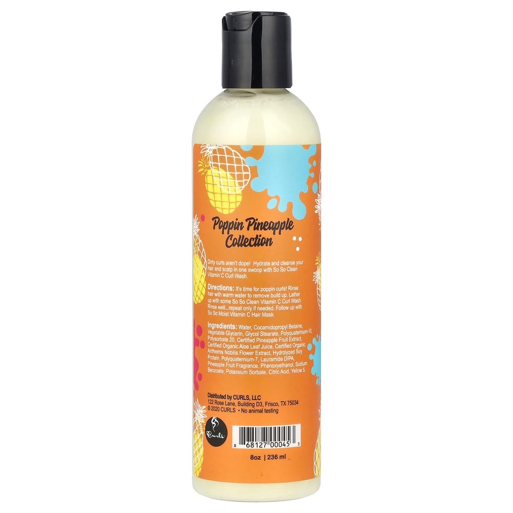 iHerb Poppin' Pineapple Collection So So Clean Vitamin C Curl Wash, 236ml (8oz)