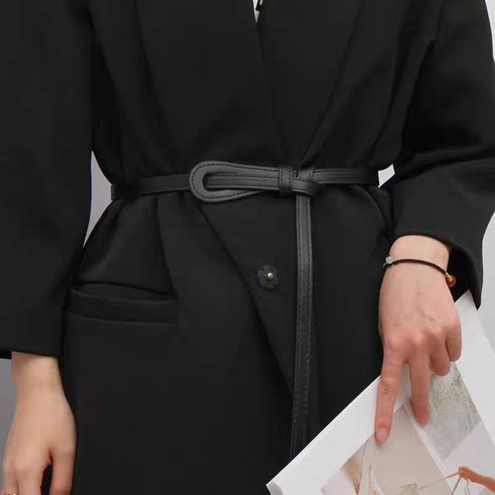 Y2k Waist Belt Alloy Buckle Dress Coat Decorative Waistband Elegant Skinny Waist Straps