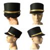 Black Security Guard Hat Carnivals Adult Soldier Hat Role Play Doorman Hotel Waiter Hat Adult Cosplay Party Black Hats