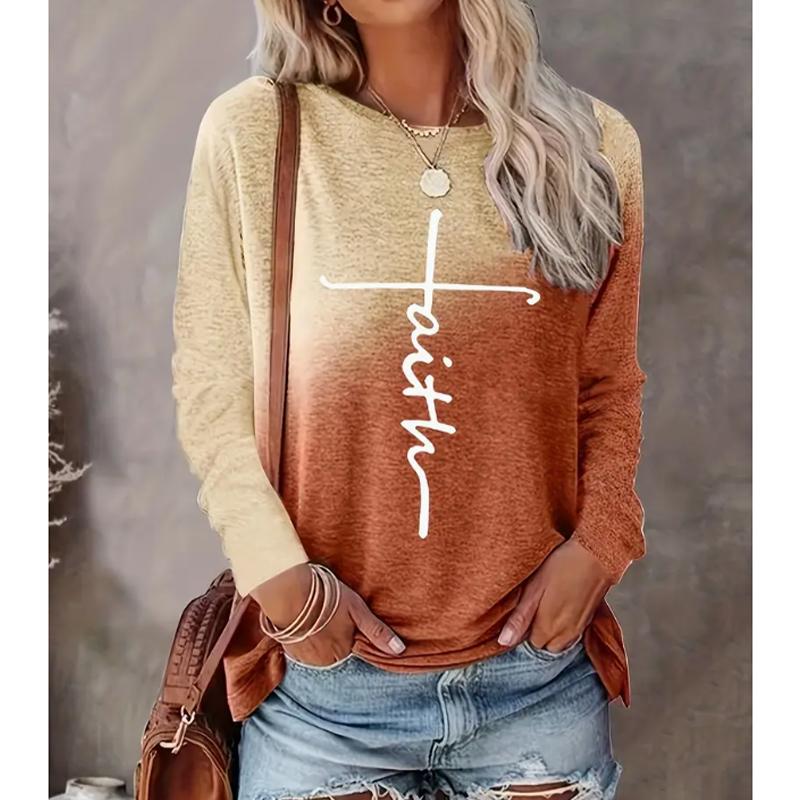 2025 Autumn & Winter Women's New Casual Crew Neck Long Sleeve Top 3D Retro Pattern