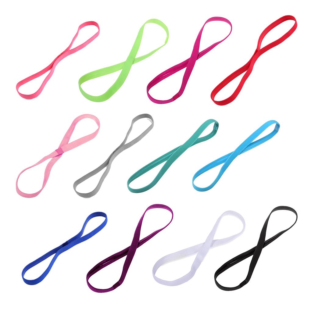 Stirnband Sport Elastizität Weichheit Haarbänder Schmal Rutschfest Haarband Stirnbänder Reifen Frauen Mädchen Yoga Laufen Zubehör