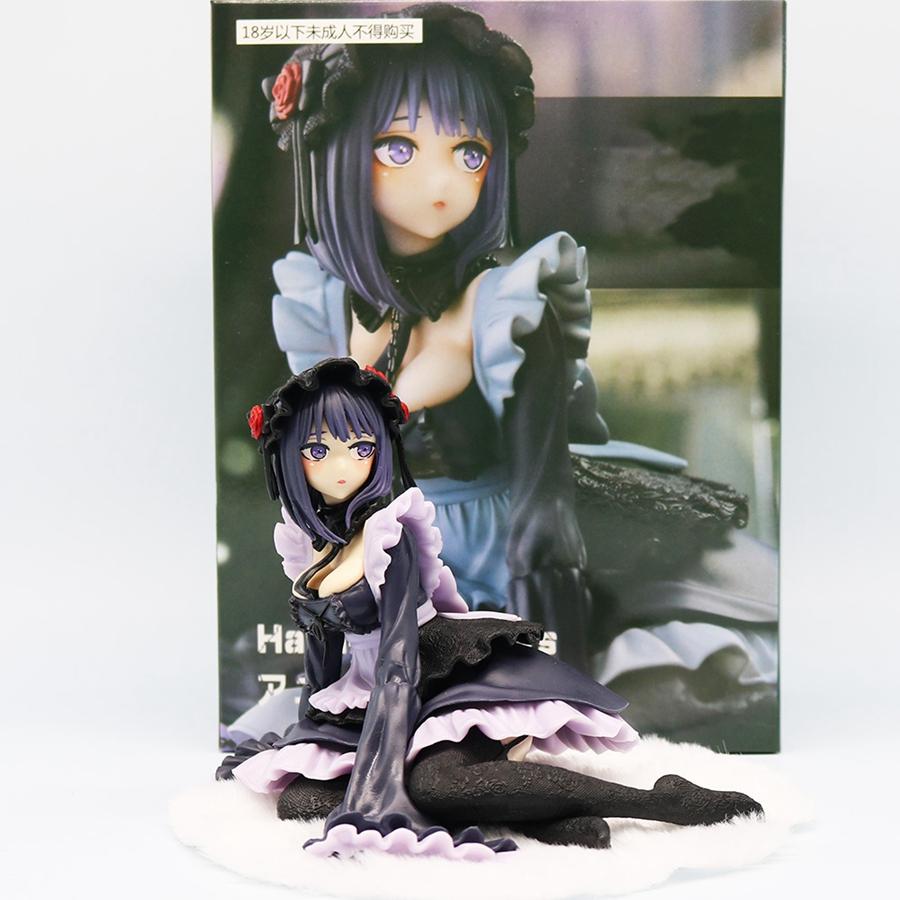 12cm My Dress-Up Darling Anime Figure Black Maid Outfit Kitagawa Marin Action Figure Shizuku Kuroe Figurine Collection Model Toy