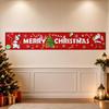 Santa Claus Christmas Banner Festive Ornament Christmas Decoration Xmas Hanging Flag  Indoor