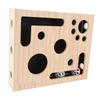 Cat Interactive Puzzle Box Toy Solid Wood Intelligence Training Cat Scratch Enrichment Box for Indoor Kitten Kitty