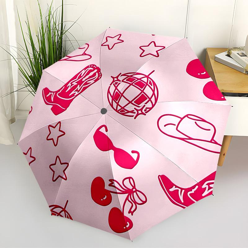 1pc Cowgirl Automatic Open/Close Umbrella, Formal Events - Ideal Gift for Family or Friends, Outdoor Accessory yy251211221