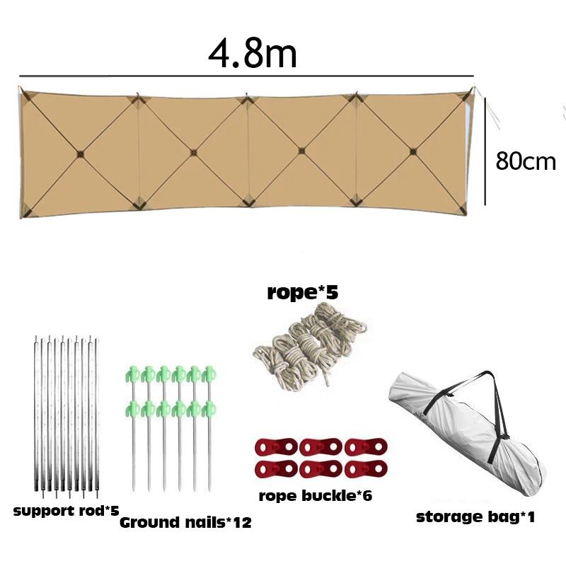 Windscreen Folding Windproof Shield Outdoor Camp Gas Stove Burner Windshield Shelter For Camping Hiking Car Tent Shield